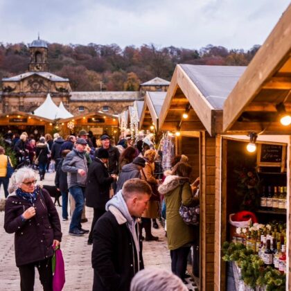 Artisan crafts and handmade gifts displayed at Chatsworth Christmas Market 2025