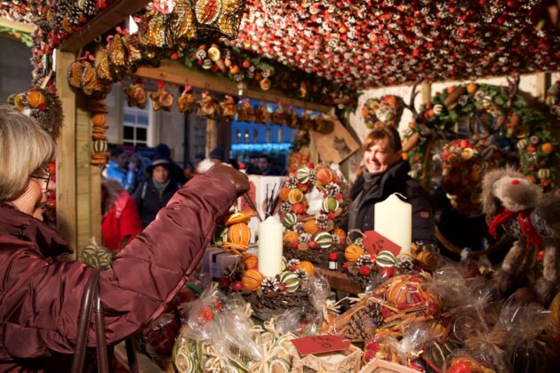 Shopping at Bath Christmas Market