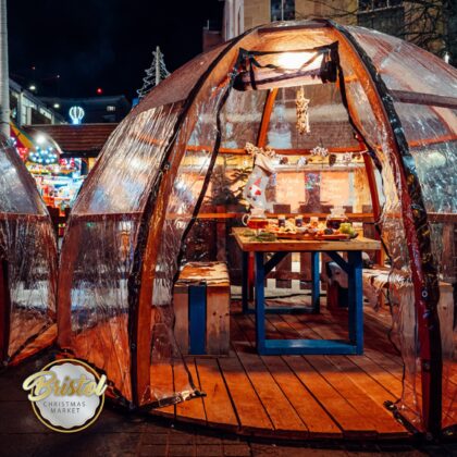 The Christmas Igloos at Bristol Christmas Market 2025.
