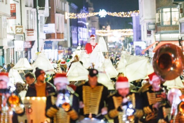 parade at Canterbury Christmas Market